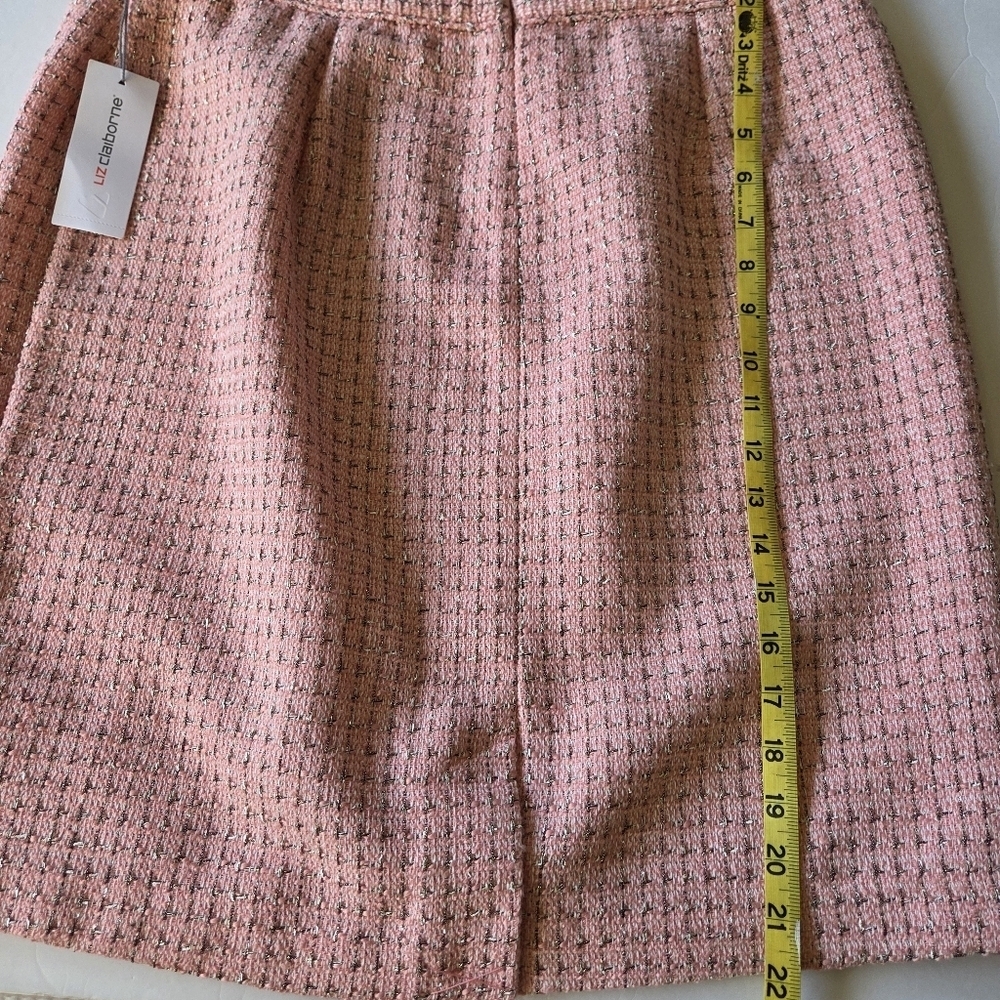 Liz Claiborne Pink Textured Pencil Skirt - Picture 4 of 7